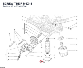 SCREW TBEIF M6X18 77941161A diagram position