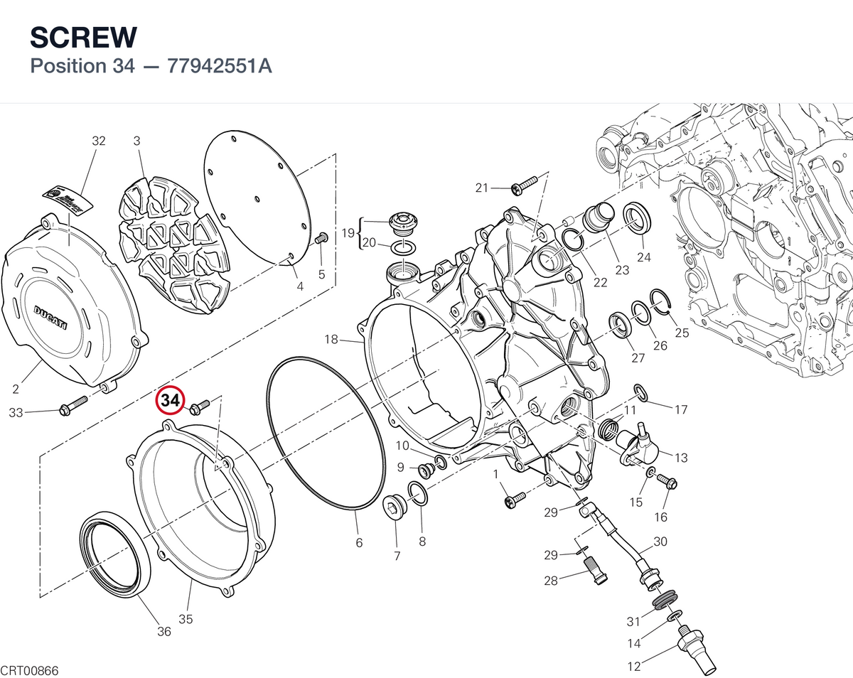 SCREW 77942551A diagram position