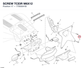 SCREW TCEIR M6X12 77950041B diagram position