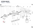 SCREW M6X30 77950051A diagram position