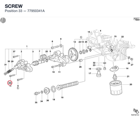 SCREW 77950341A diagram position