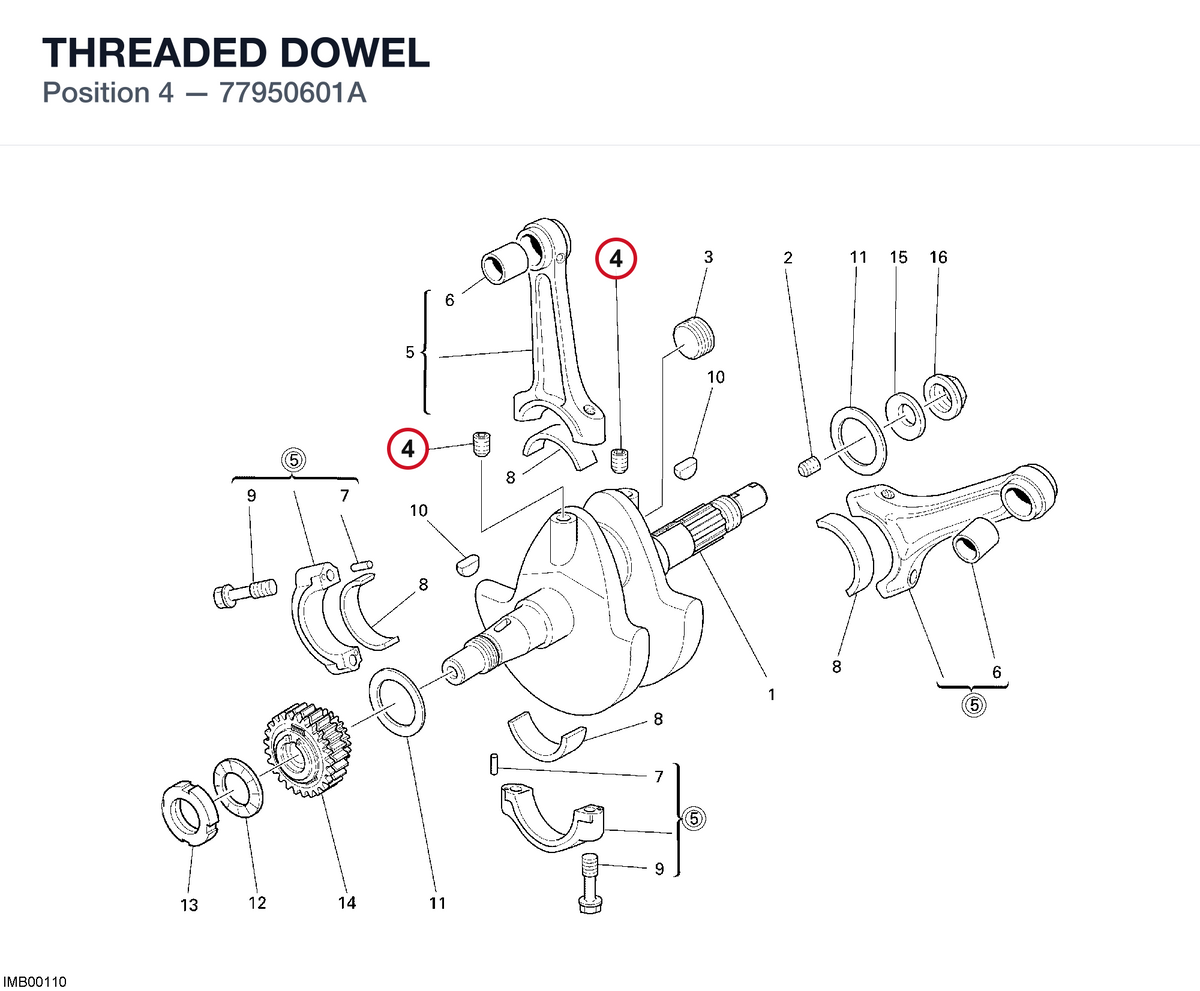 THREADED DOWEL 77950601A diagram position