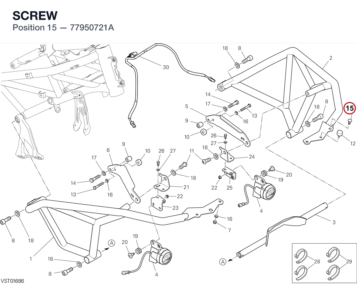 SCREW 77950721A diagram position