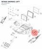 Diagram preview: INTAKE SNORKEL LEFT (A60706040000)
