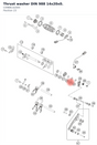 Diagram preview: Thrust washer DIN 988 14x20x0. (C0988142005)