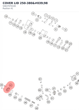 Diagram preview: COVER LID 250-380'98 (54637070100)