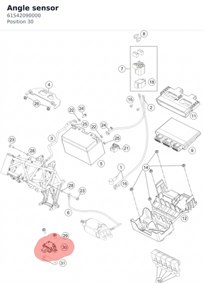 Diagram preview: Angle sensor (61542090000)