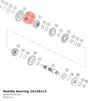 Diagram preview: Needle bearing 24x28x13 (0030302401300)