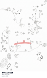 Diagram preview: BRAKE HOSE (76042003100)