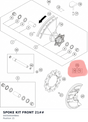 Diagram preview: SPOKE KIT FRONT 21## (00050000986S)