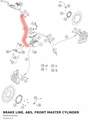 Diagram preview: BRAKE LINE, ABS, FRONT MASTER CYLINDER (95842003000)