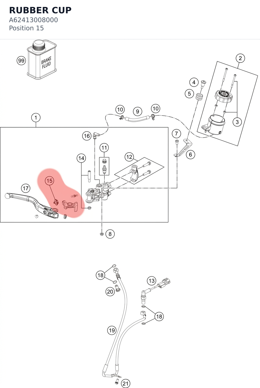 Diagram preview: RUBBER CUP (A62413008000)
