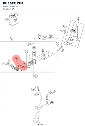 Diagram preview: RUBBER CUP (A62413008000)