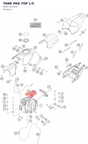 Diagram preview: TANK PAD TOP L/S (90507011010)