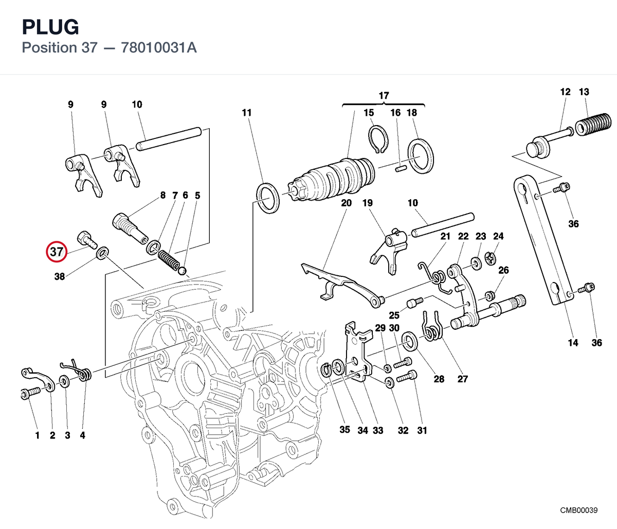 PLUG 78010031A diagram position