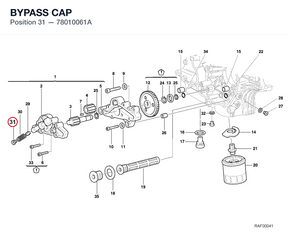 BYPASS CAP 78010061A diagram position