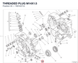 THREADED PLUG M14X1.5 78010371A diagram position