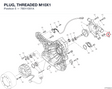 PLUG, THREADED M10X1 78011001A diagram position