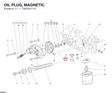 OIL PLUG, MAGNETIC 78020471A diagram position