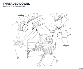 THREADED DOWEL 78050101A diagram position