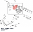 Diagram preview: BOLT SOCKET M6X1 (J900000601002)
