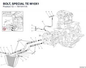 BOLT, SPECIAL TE M10X1 78110111A diagram position