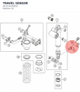 Diagram preview: TRAVEL SENSOR (A62416058000)