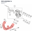 Diagram preview: PIPE ASSEMBLY A (94605007033)