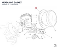 HEADLIGHT GASKET