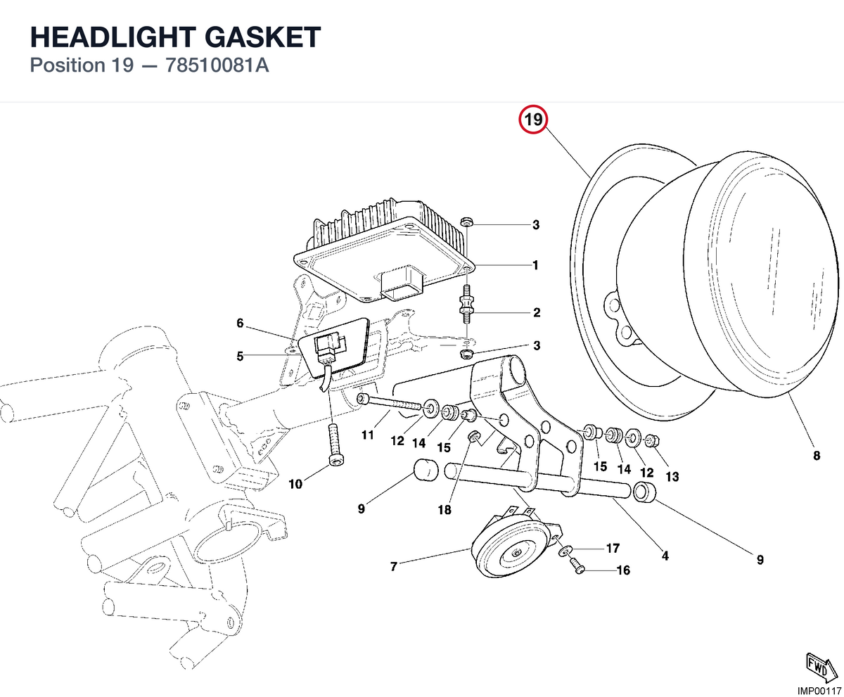 HEADLIGHT GASKET