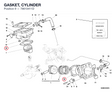 GASKET, CYLINDER 78610411D diagram position