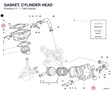 GASKET, CYLINDER HEAD 78610482A diagram position