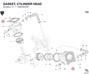 GASKET, CYLINDER HEAD 78610551B diagram position