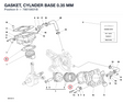 GASKET, CYLNDER BASE 0.35 MM