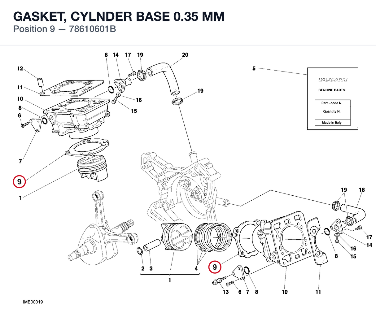 GASKET, CYLNDER BASE 0.35 MM