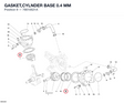 GASKET,CYLNDER BASE 0.4 MM