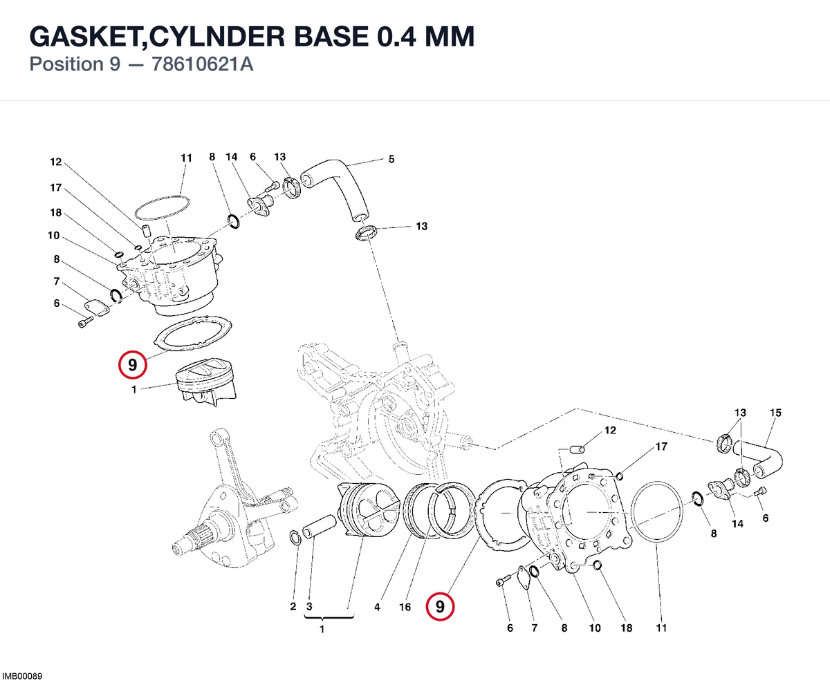 GASKET,CYLNDER BASE 0.4 MM