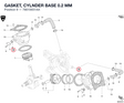 GASKET, CYLNDER BASE 0.2 MM