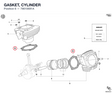 GASKET, CYLINDER 78610691A diagram position