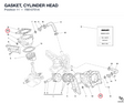GASKET, CYLINDER HEAD 78610701A diagram position