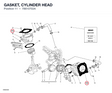 GASKET, CYLINDER HEAD 78610702A diagram position