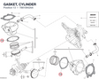 GASKET, CYLINDER 78610942AA diagram position