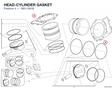 HEAD-CYLINDER GASKET 78611291B diagram position