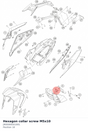 Diagram preview: Hexagon collar screw M5x10 (J900000501001)