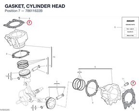 GASKET, CYLINDER HEAD 78611622B diagram position