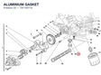 ALUMINIUM GASKET 78710071A diagram position
