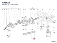 GASKET 78710091A diagram position