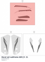Diagram preview: Decal set subframe ADV_R  21 (61903099100)