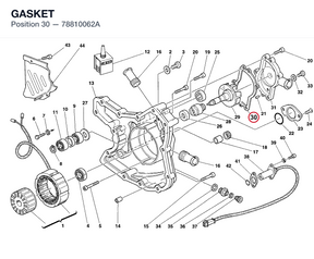 GASKET 78810062A diagram position