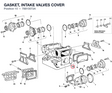 GASKET, INTAKE VALVES COVER 78810072A diagram position